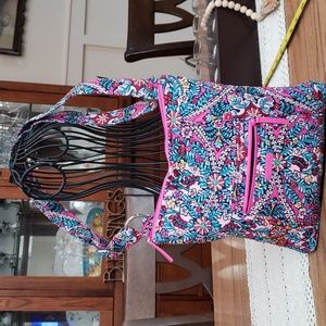 NWOT Vera Bradley Large Crossbody Hipster (Pink Kaliedoscope) pattern